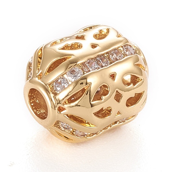 PandaHall Brass Micro Pave Clear Cubic Zirconia Beads, Long-Lasting Plated, Column, Real 18K Gold Plated, 10x8mm, Hole: 2.5mm Brass+Cubic...
PandaHall Brass Micro Pave Clear Cubic Zirconia Beads, Long-Lasting Plated, Column, Real 18K Gold Plated, 10x8mm, Hole: 2.5mm Brass+Cubic...
