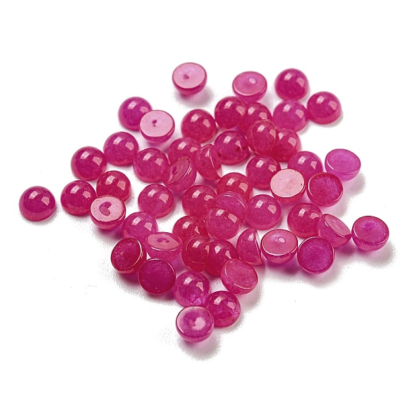 PandaHall Natural White Jade Dyed Cabochons, Half Round, 4x2~2.5mm White Jade Half Round
PandaHall Natural White Jade Dyed Cabochons, Half Round, 4x2~2.5mm White Jade Half Round