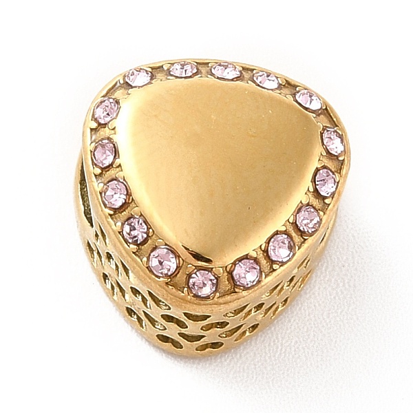 PandaHall 304 Stainless Steel European Beads, Large Hole Beads, with Rhinestone, Teardrop, Golden, Mixed Color, 11.7x12x8.2mm, Hole: 4mm..., Multicolor 
PandaHall 304 Stainless Steel European Beads, Large Hole Beads, with Rhinestone, Teardrop, Golden, Mixed Color, 11.7x12x8.2mm, Hole: 4mm..., Multicolor