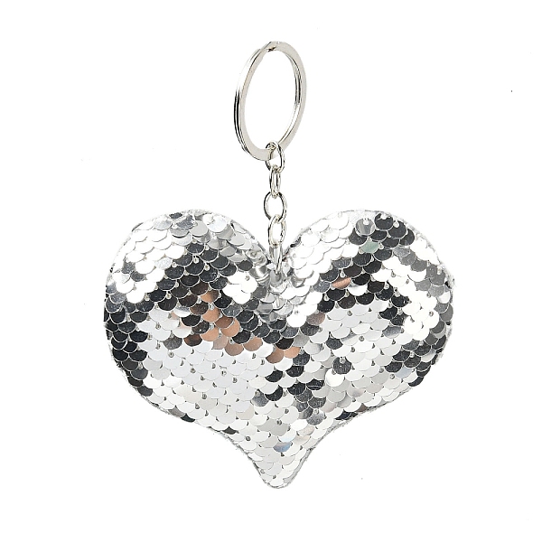 PandaHall PVC Reflective Sequin Heart Pendant Keychain, with Platinum Plated Iron Findings, for Car Keychain Bag Ornament, Silver, 11.5~12cm...
PandaHall PVC Reflective Sequin Heart Pendant Keychain, with Platinum Plated Iron Findings, for Car Keychain Bag Ornament, Silver, 11.5~12cm...