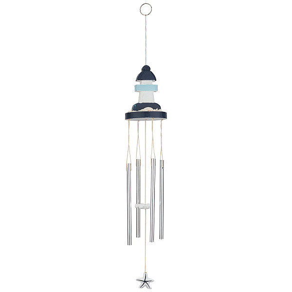 PandaHall GORGECRAFT Mediterranean Style Wind Chimes Wooden Lighthouse 4 Hollow Aluminum Tubes Decoration Wind Bells with Anchor Starfish...
PandaHall GORGECRAFT Mediterranean Style Wind Chimes Wooden Lighthouse 4 Hollow Aluminum Tubes Decoration Wind Bells with Anchor Starfish...