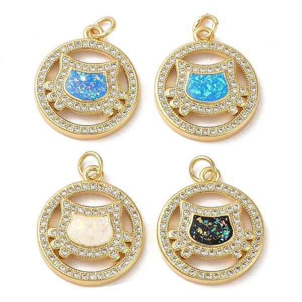 PandaHall Rack Plating Brass Micro Pave Clear Cubic Zirconia Pendants, with Opal, Cadmium Free & Lead Free, Long-Lasting Plated, Real 18K..., Multicolor
PandaHall Rack Plating Brass Micro Pave Clear Cubic Zirconia Pendants, with Opal, Cadmium Free & Lead Free, Long-Lasting Plated, Real 18K..., Multicolor