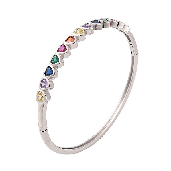 PandaHall Brass Pave Colorful Glass Hinged Bangles for Women, Platinum, Heart, Inner Diameter: 2-1/4 inch(5.6cm), 5.5mm Glass Heart..., Multicolor
PandaHall Brass Pave Colorful Glass Hinged Bangles for Women, Platinum, Heart, Inner Diameter: 2-1/4 inch(5.6cm), 5.5mm Glass Heart..., Multicolor