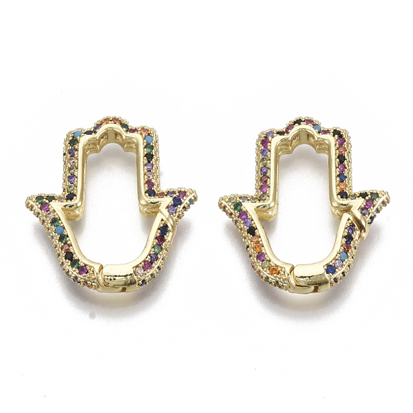 PandaHall Brass Micro Pave Cubic Zirconia Spring Gate Rings, Nickel Free, Hamsa Hand/Hand of Fatima/Hand of Miriam, Real 16K Gold Plated...
PandaHall Brass Micro Pave Cubic Zirconia Spring Gate Rings, Nickel Free, Hamsa Hand/Hand of Fatima/Hand of Miriam, Real 16K Gold Plated...