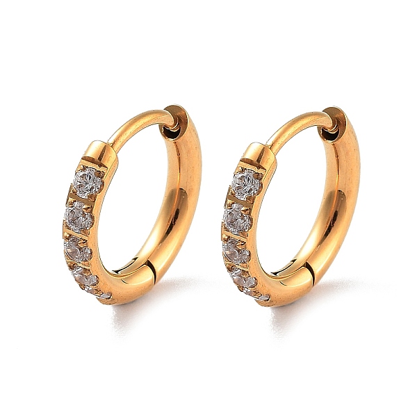 PandaHall Ion Plating(IP) 316 Surgical Stainless Steel Pave Clear Cubic Zirconia Hoop Earrings Women, Golden, 12x2mm 316 Surgical Stainless...
PandaHall Ion Plating(IP) 316 Surgical Stainless Steel Pave Clear Cubic Zirconia Hoop Earrings Women, Golden, 12x2mm 316 Surgical Stainless...