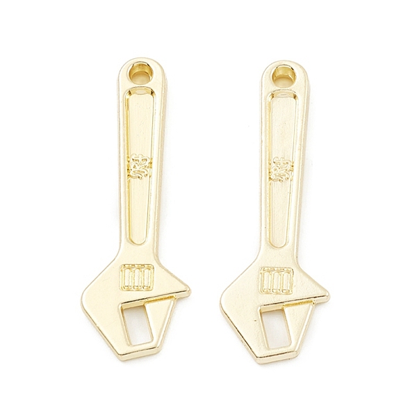 PandaHall Alloy Pendants, Long-Lasting Plated, Lead Free & Cadmium Free, Wrench, Light Gold, 40x13x2mm, Hole: 2.5mm Alloy Tool
PandaHall Alloy Pendants, Long-Lasting Plated, Lead Free & Cadmium Free, Wrench, Light Gold, 40x13x2mm, Hole: 2.5mm Alloy Tool