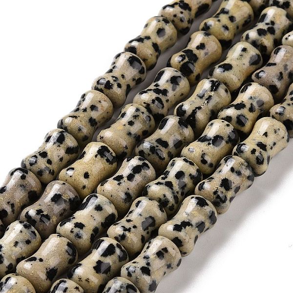 PandaHall Natural Dalmatian Jasper Beads Strands, Bamboo Stick, 12x8mm, Hole: 1.2mm, about 31pcs/strand, 14.88''(37.8cm) Dalmatian Jasper...
PandaHall Natural Dalmatian Jasper Beads Strands, Bamboo Stick, 12x8mm, Hole: 1.2mm, about 31pcs/strand, 14.88''(37.8cm) Dalmatian Jasper...