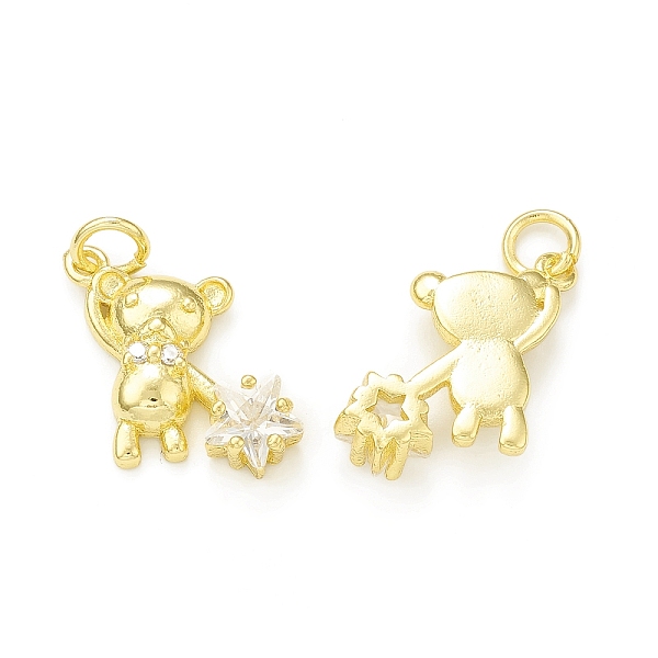 PandaHall Rack Plating Brass Micro Pave Clear Cubic Zirconia Charms, with Jump Rings, Cadmium Free & Lead Free, Long-Lasting Plated, Bear...
PandaHall Rack Plating Brass Micro Pave Clear Cubic Zirconia Charms, with Jump Rings, Cadmium Free & Lead Free, Long-Lasting Plated, Bear...