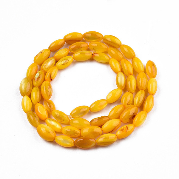 PandaHall Natural Freshwater Shell Beads Strands, Dyed, Rice, Orange, 7.5x4mm, Hole: 0.8mm, about 51~52pcs/strand, 14.96 inch~15.16 inch...
PandaHall Natural Freshwater Shell Beads Strands, Dyed, Rice, Orange, 7.5x4mm, Hole: 0.8mm, about 51~52pcs/strand, 14.96 inch~15.16 inch...