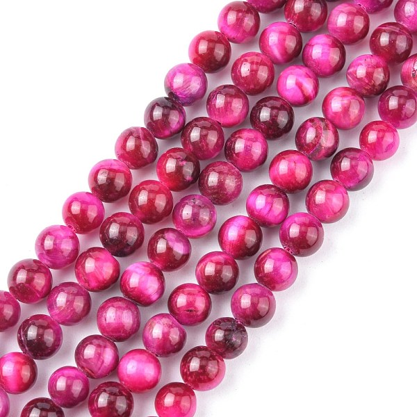 PandaHall Natural Rose Tiger Eye Beads Strands, Dyed & Heated, Round, Deep Pink, 6mm, Hole: 1mm, about 32pcs/strand, 7.4 inch Tiger Eye...
PandaHall Natural Rose Tiger Eye Beads Strands, Dyed & Heated, Round, Deep Pink, 6mm, Hole: 1mm, about 32pcs/strand, 7.4 inch Tiger Eye...