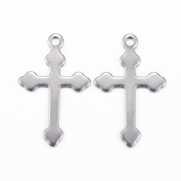 PandaHall 304 Stainless Steel Cross Pendants, Stainless Steel Color, 18x11x0.3mm, Hole: 1.2mm 304 Stainless Steel Cross
PandaHall 304 Stainless Steel Cross Pendants, Stainless Steel Color, 18x11x0.3mm, Hole: 1.2mm 304 Stainless Steel Cross