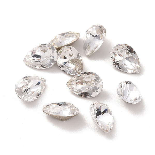 PandaHall Glass Rhinestone Cabochons, Pointed Back & Back Plated, Faceted, Teardop, Crystal, 10x7x5mm Glass Rhinestone Teardrop Clear
PandaHall Glass Rhinestone Cabochons, Pointed Back & Back Plated, Faceted, Teardop, Crystal, 10x7x5mm Glass Rhinestone Teardrop Clear