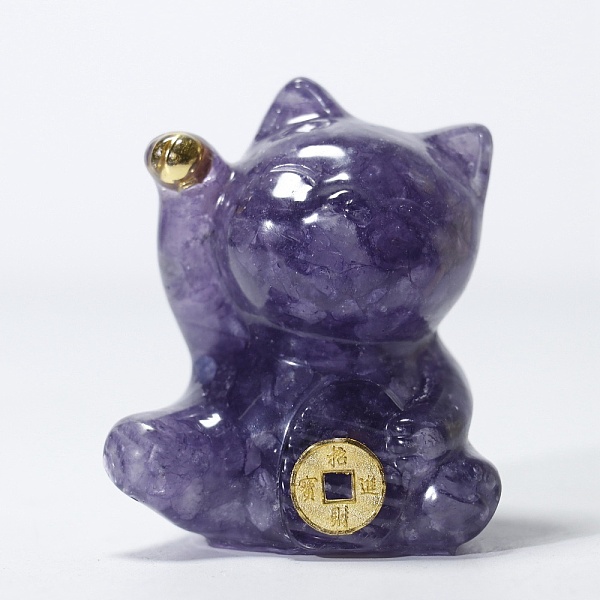 PandaHall Resin Craft Display Decorations, with Natural Amethyst Chip, Lucky Cat Figurine, for Home Feng Shui Ornament, 63x55x45mm Amethyst...
PandaHall Resin Craft Display Decorations, with Natural Amethyst Chip, Lucky Cat Figurine, for Home Feng Shui Ornament, 63x55x45mm Amethyst...
