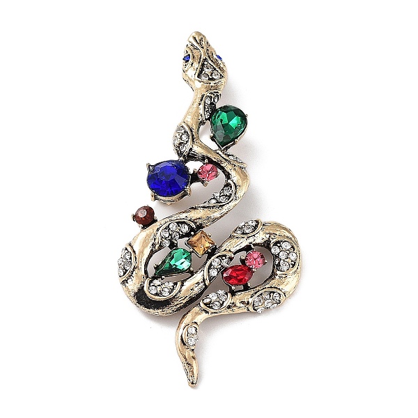 PandaHall Tibetan Style Alloy Pave Colorful Rhinestone Brooch, Snake, Antique Golden, 80x37x11mm, Hole: 6x4mm Alloy+Rhinestone Snake..., Multicolor
PandaHall Tibetan Style Alloy Pave Colorful Rhinestone Brooch, Snake, Antique Golden, 80x37x11mm, Hole: 6x4mm Alloy+Rhinestone Snake..., Multicolor