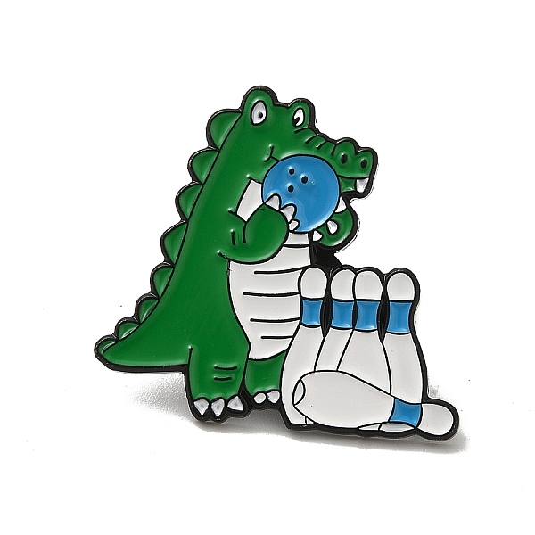 PandaHall Black Baking Paint Zinc Alloy Brooches, for Backpack Cloth, Crocodile, Green, 27x28x1.5mm Alloy Crocodile Green
PandaHall Black Baking Paint Zinc Alloy Brooches, for Backpack Cloth, Crocodile, Green, 27x28x1.5mm Alloy Crocodile Green