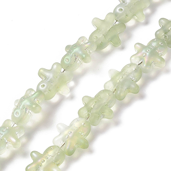 PandaHall Full Rainbow Plated Forsted Electroplate Glass Beads, Ginger Man, for Christmas, Honeydew, 15x14x7mm, Hole: 1mm, about..., Green
PandaHall Full Rainbow Plated Forsted Electroplate Glass Beads, Ginger Man, for Christmas, Honeydew, 15x14x7mm, Hole: 1mm, about..., Green