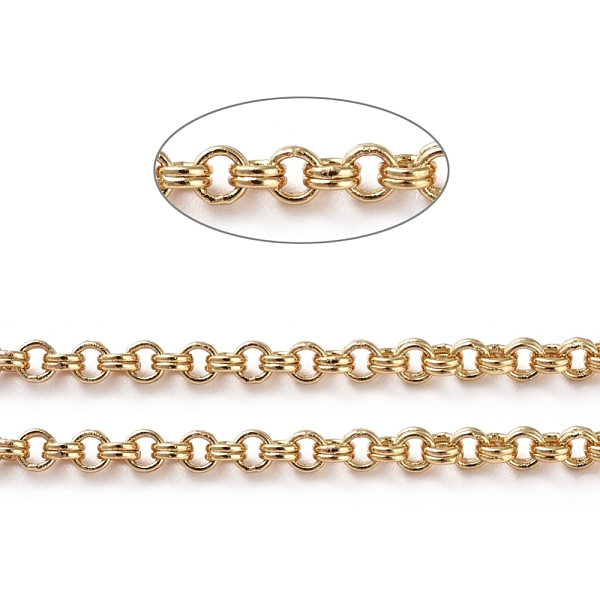 PandaHall Soldered Brass Rolo Chains, Belcher Chain, Long-Lasting Plated, with Spool, Real 18K Gold Plated, 2x1mm, about 16.4 Feet(5m)/roll...
PandaHall Soldered Brass Rolo Chains, Belcher Chain, Long-Lasting Plated, with Spool, Real 18K Gold Plated, 2x1mm, about 16.4 Feet(5m)/roll...