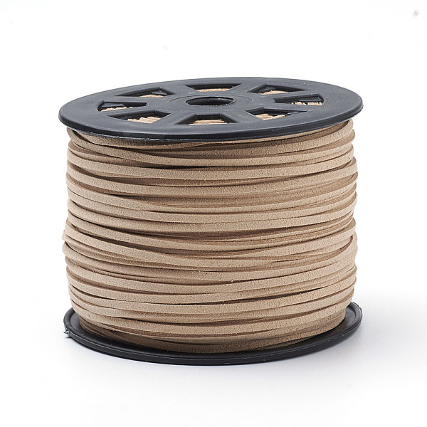 PandaHall Faux Suede Cords, Faux Suede Lace, Navajo White, 1/8 inch(3mm)x1.5mm, about 100yards/roll(91.44m/roll), 300 feet/roll Faux Suede..., Orange
PandaHall Faux Suede Cords, Faux Suede Lace, Navajo White, 1/8 inch(3mm)x1.5mm, about 100yards/roll(91.44m/roll), 300 feet/roll Faux Suede..., Orange