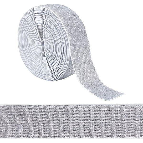 PandaHall MAYJOYDIY 5 Yard×2 Inch Wide Gainsboro Metallic Elastic Bands Soft Glitter Elastic Stretch Ribbon for Sewing Waistband Headband..., Gray
PandaHall MAYJOYDIY 5 Yard×2 Inch Wide Gainsboro Metallic Elastic Bands Soft Glitter Elastic Stretch Ribbon for Sewing Waistband Headband..., Gray