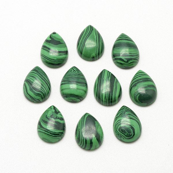 PandaHall Synthetic Malachite Cabochons, Dyed, teardrop, 13~14x9~10x5mm Malachite Teardrop
PandaHall Synthetic Malachite Cabochons, Dyed, teardrop, 13~14x9~10x5mm Malachite Teardrop