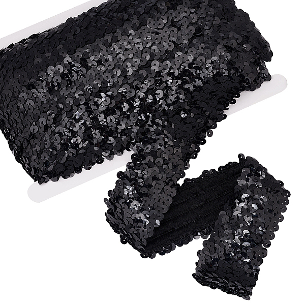 PandaHall PH 11 Yards Paillette Sequin Trim, Black Elastic Lace Trim Shiny Sewing Glitter Ribbon Crafts Sequin Strip for Dress Embellish...
PandaHall PH 11 Yards Paillette Sequin Trim, Black Elastic Lace Trim Shiny Sewing Glitter Ribbon Crafts Sequin Strip for Dress Embellish...