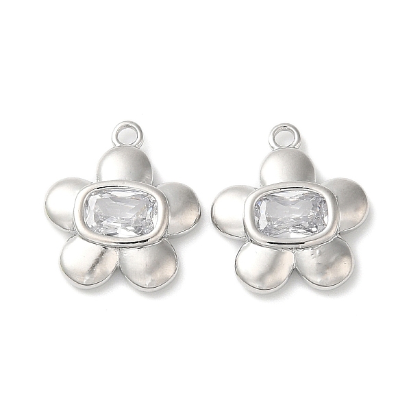 PandaHall Glass Pendants, with Brass Findings, Flower Charms, Real Platinum Plated, 16x14x3mm, Hole: 1.5mm Brass+Glass Flower Clear
PandaHall Glass Pendants, with Brass Findings, Flower Charms, Real Platinum Plated, 16x14x3mm, Hole: 1.5mm Brass+Glass Flower Clear