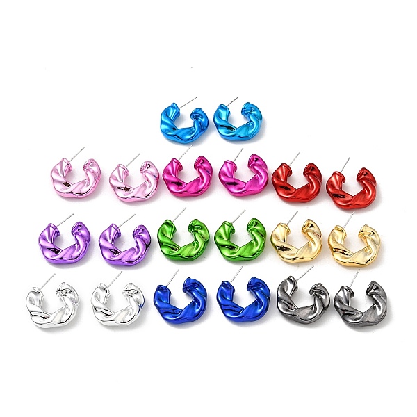 PandaHall Twist Ring Acrylic Stud Earrings, Half Hoop Earrings with 316 Surgical Stainless Steel Pins, Mixed Color, 25.5x6mm Acrylic Ring..., Multicolor
PandaHall Twist Ring Acrylic Stud Earrings, Half Hoop Earrings with 316 Surgical Stainless Steel Pins, Mixed Color, 25.5x6mm Acrylic Ring..., Multicolor