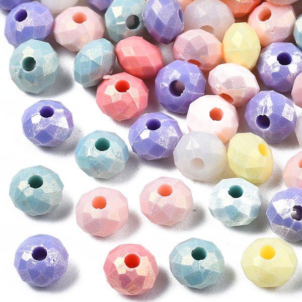 PandaHall Spray Painted Acrylic Beads, Rubberized Style, Faceted, Rondelle, Mixed Color, 6x4mm, Hole: 1.6mm, about 6400pcs/500g Acrylic..., Multicolor
PandaHall Spray Painted Acrylic Beads, Rubberized Style, Faceted, Rondelle, Mixed Color, 6x4mm, Hole: 1.6mm, about 6400pcs/500g Acrylic..., Multicolor
