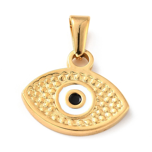 PandaHall Vacuum Plating 304 Stainless Steel Pendants, with Enamel, Evil Eye, Golden, 17x20x2mm, Hole: 6.5x3mm Stainless Steel+Enamel Eye
PandaHall Vacuum Plating 304 Stainless Steel Pendants, with Enamel, Evil Eye, Golden, 17x20x2mm, Hole: 6.5x3mm Stainless Steel+Enamel Eye