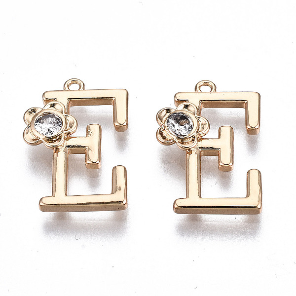 PandaHall Brass Pendants, with Rhinestones, Alphabet, Golden, Letter.E, 17x11x2.5mm, Hole: 1mm Brass+Rhinestone Letter E
PandaHall Brass Pendants, with Rhinestones, Alphabet, Golden, Letter.E, 17x11x2.5mm, Hole: 1mm Brass+Rhinestone Letter E