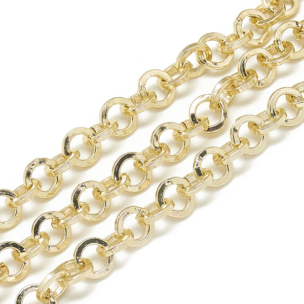 PandaHall Aluminum Rolo Chains, Belcher Chains, Unwelded, Flat Ring, Gold, 8x1.6mm Aluminum Gold
PandaHall Aluminum Rolo Chains, Belcher Chains, Unwelded, Flat Ring, Gold, 8x1.6mm Aluminum Gold