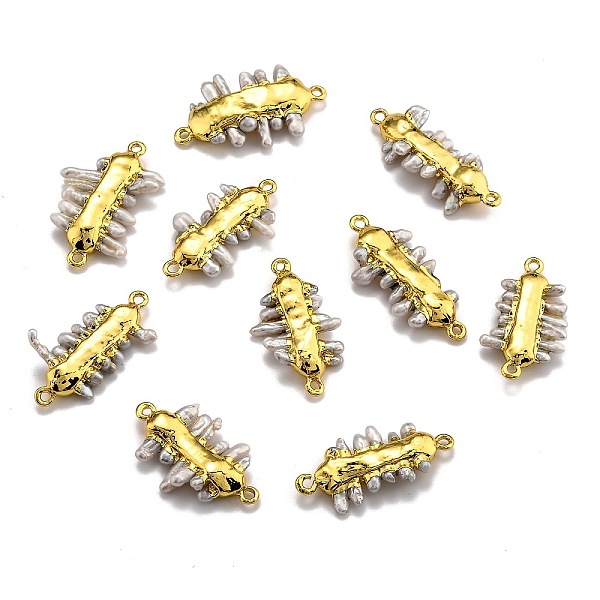 PandaHall Natural Pearl Links connectors, with Brass Findings, Bar, Golden, 26.5~40x17.5~25x4~6mm, Hole: 1.5mm Pearl Others
PandaHall Natural Pearl Links connectors, with Brass Findings, Bar, Golden, 26.5~40x17.5~25x4~6mm, Hole: 1.5mm Pearl Others