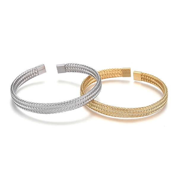 PandaHall Unisex 304 Stainless Steel Bangles, Cuff Bangles, Mixed Color, 7.4mm, Inner Diameter: 2-1/8 inch(5.5cm) 304 Stainless Steel
PandaHall Unisex 304 Stainless Steel Bangles, Cuff Bangles, Mixed Color, 7.4mm, Inner Diameter: 2-1/8 inch(5.5cm) 304 Stainless Steel