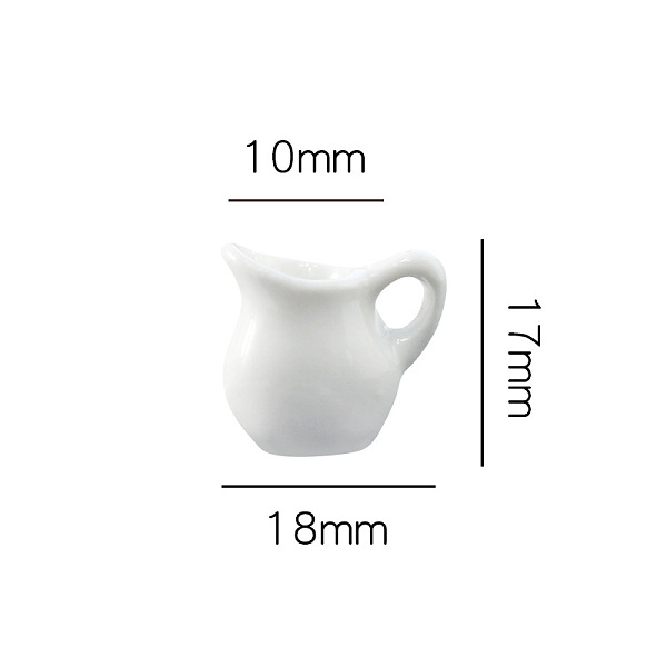 PandaHall Miniature Porcelain Milk Pot Ornaments, Micro Dollhouse Accessories, Simulation Prop Decorations, White, 18x10x17mm Porcelain...
PandaHall Miniature Porcelain Milk Pot Ornaments, Micro Dollhouse Accessories, Simulation Prop Decorations, White, 18x10x17mm Porcelain...