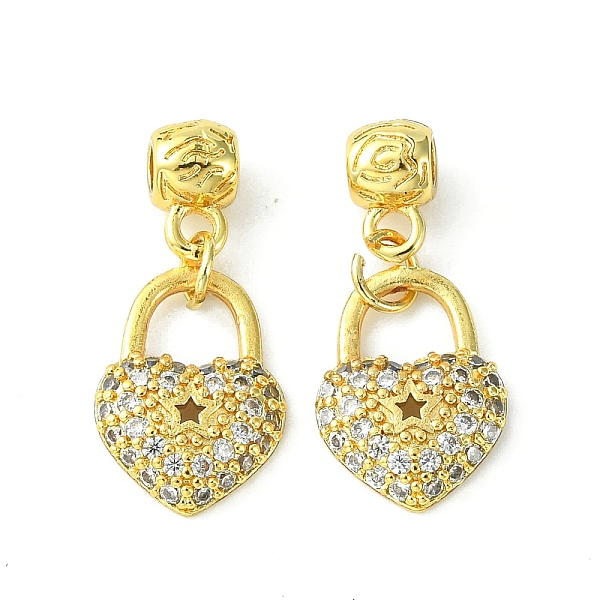 PandaHall Rack Plating Eco-Friendly Brass Micro Pave Clear Cubic Zirconia European Dangle Charms, Heart Large Hole Pendant, Long-Lasting...
PandaHall Rack Plating Eco-Friendly Brass Micro Pave Clear Cubic Zirconia European Dangle Charms, Heart Large Hole Pendant, Long-Lasting...