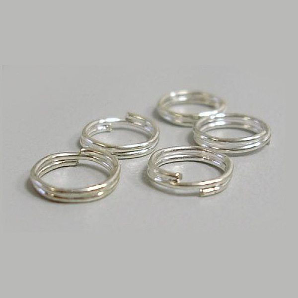 PandaHall Iron Split Rings, Double Loops Jump Rings, Cadmium Free & Lead Free, Silver Color Plated, 5x1.4mm, about 4.3mm inner diameter...
PandaHall Iron Split Rings, Double Loops Jump Rings, Cadmium Free & Lead Free, Silver Color Plated, 5x1.4mm, about 4.3mm inner diameter...