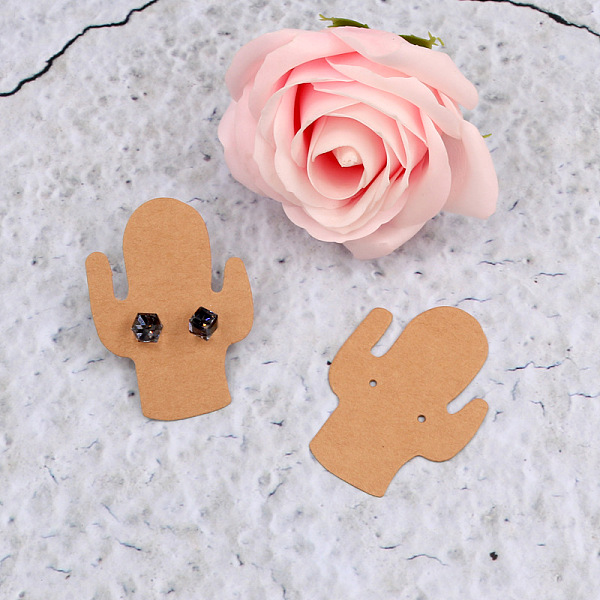 PandaHall 100Pcs Cactus Shaped Paper Earring Display Cards, Peru, 5.5x4cm Paper Cactus Brown
PandaHall 100Pcs Cactus Shaped Paper Earring Display Cards, Peru, 5.5x4cm Paper Cactus Brown