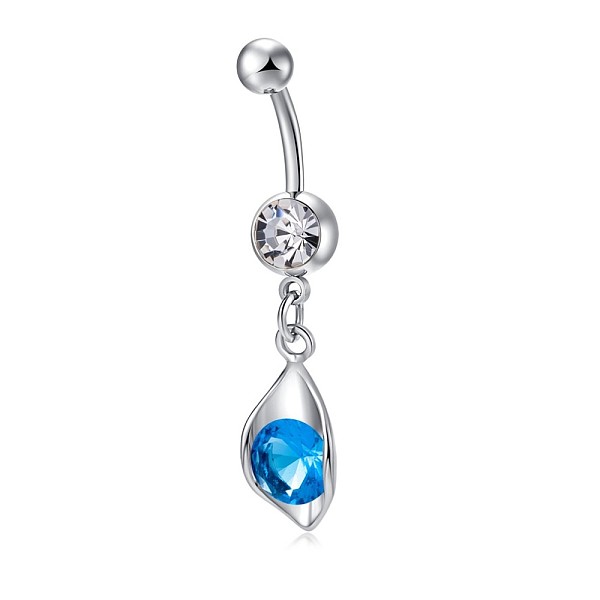 PandaHall Piercing Jewelry, Brass Cubic Zirconia Navel Ring, Navel Ring Belly Rings, with 304 Stainless Steel Bar, Lead Free & Cadmium Free..., Blue
PandaHall Piercing Jewelry, Brass Cubic Zirconia Navel Ring, Navel Ring Belly Rings, with 304 Stainless Steel Bar, Lead Free & Cadmium Free..., Blue