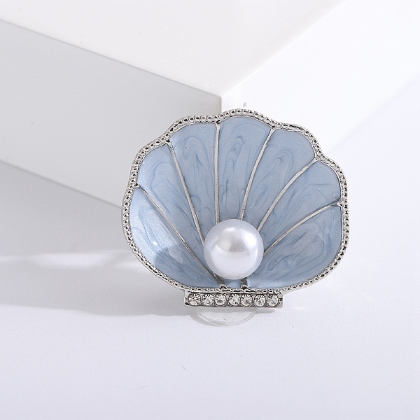 PandaHall Alloy Enamel Brooches, Plastic Pearl & Rhinestone Pin, Jewely for Women, Shell, Light Steel Blue, 33x38mm Alloy+Enamel Shell Shape
PandaHall Alloy Enamel Brooches, Plastic Pearl & Rhinestone Pin, Jewely for Women, Shell, Light Steel Blue, 33x38mm Alloy+Enamel Shell Shape