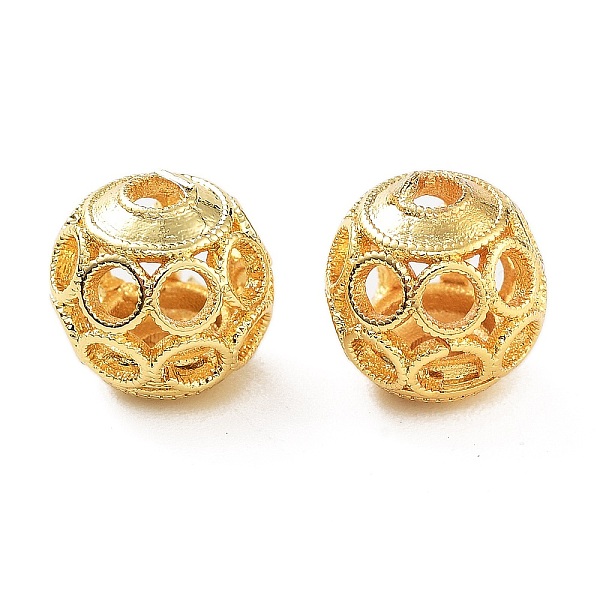 PandaHall Rack Plating Brass Beads, Cadmium Free & Lead Free, Hollow Round, Real 18K Gold Plated, 8mm, Hole: 1.8mm Brass Round
PandaHall Rack Plating Brass Beads, Cadmium Free & Lead Free, Hollow Round, Real 18K Gold Plated, 8mm, Hole: 1.8mm Brass Round