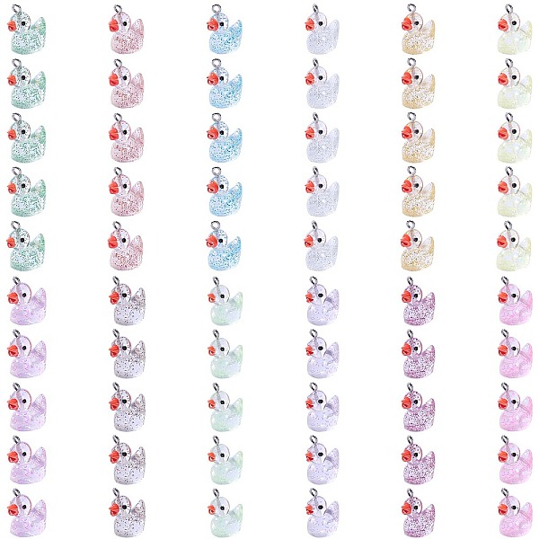 PandaHall 60Pcs 12 Colors Transparent Resin Pendants, Glitter Duck Charms with Stainless Steel Color Tone 304 Stainless Steel Loops, Mixed..., Multicolor
PandaHall 60Pcs 12 Colors Transparent Resin Pendants, Glitter Duck Charms with Stainless Steel Color Tone 304 Stainless Steel Loops, Mixed..., Multicolor