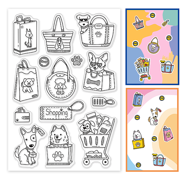 PandaHall PH Shopping Dog Clear Stamps Puppy Bag Silicone Rubber Stamp Film Frame Transparent Seal Stamps for Selling Invitation Card...
PandaHall PH Shopping Dog Clear Stamps Puppy Bag Silicone Rubber Stamp Film Frame Transparent Seal Stamps for Selling Invitation Card...