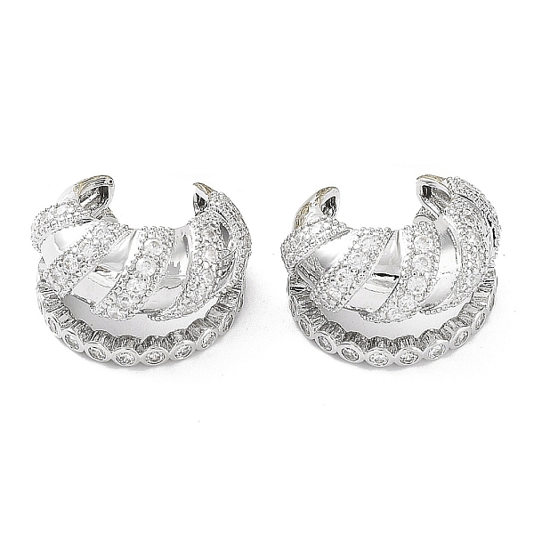 PandaHall Rack Plating Brass Micro Pave Cubic Zirconia Cuff Earrings for Women, Long-Lasting Plated, Lead Free & Cadmium Free, Platinum..., Clear
PandaHall Rack Plating Brass Micro Pave Cubic Zirconia Cuff Earrings for Women, Long-Lasting Plated, Lead Free & Cadmium Free, Platinum..., Clear
