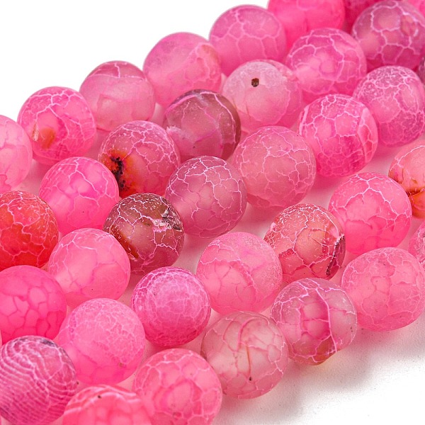 PandaHall Natural Weathered Agate Beads Strands, Dyed, Frosted, Round, Magenta, 8mm, Hole: 1mm, about 46pcs/strand, 15 inch Weathered Agate..., Pink
PandaHall Natural Weathered Agate Beads Strands, Dyed, Frosted, Round, Magenta, 8mm, Hole: 1mm, about 46pcs/strand, 15 inch Weathered Agate..., Pink