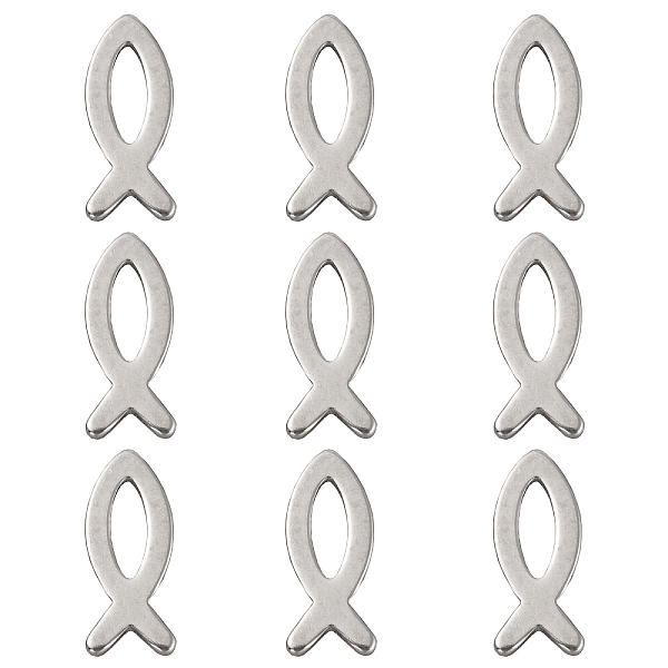 PandaHall 304 Stainless Steel Charms, Stainless Steel Color, Fish Pattern, 11x4.5x1mm, Hole: 5x1.5mm 304 Stainless Steel Fish
PandaHall 304 Stainless Steel Charms, Stainless Steel Color, Fish Pattern, 11x4.5x1mm, Hole: 5x1.5mm 304 Stainless Steel Fish