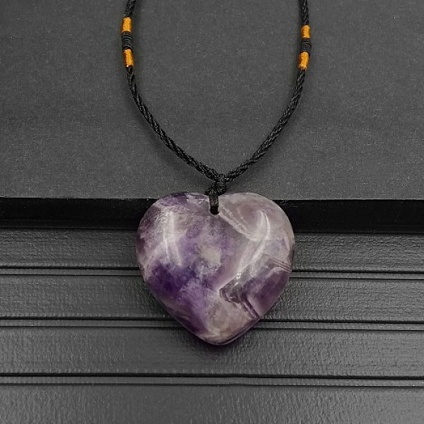PandaHall Natural Amethyst Pendant Necklaces, Heart, 15.75~23.62 inch(40~60cm) Amethyst Heart
PandaHall Natural Amethyst Pendant Necklaces, Heart, 15.75~23.62 inch(40~60cm) Amethyst Heart
