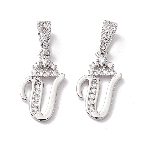 PandaHall Eco-Friendly Brass Micro Pave Cubic Zirconia Pendants, Long-Lasting Plated, Real Platinum Plated, Cadmium Free & Lead Free, Letter...
PandaHall Eco-Friendly Brass Micro Pave Cubic Zirconia Pendants, Long-Lasting Plated, Real Platinum Plated, Cadmium Free & Lead Free, Letter...