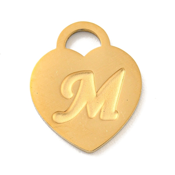 PandaHall Ion Plating(IP) 304 Stainless Steel Pendants, Laser Cut, Heart with Letter Charm, Golden, Letter M, 15x12x1mm, Hole: 3x3.5mm 304...
PandaHall Ion Plating(IP) 304 Stainless Steel Pendants, Laser Cut, Heart with Letter Charm, Golden, Letter M, 15x12x1mm, Hole: 3x3.5mm 304...