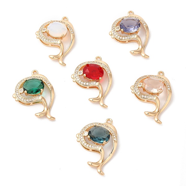 PandaHall Brass with K9 Glass & Rhinestone Pendants, Light Gold, Fish Charms, Mixed Color, 29x19x7.5mm, Hole: 1.2mm K9 Glass Fish Multicolor
PandaHall Brass with K9 Glass & Rhinestone Pendants, Light Gold, Fish Charms, Mixed Color, 29x19x7.5mm, Hole: 1.2mm K9 Glass Fish Multicolor