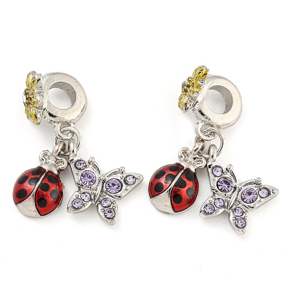 PandaHall Rack Plating Alloy Enamel Ladybird European Dangle Charms, Large Hole Pendants, Platinum, with Rhinestone, Cadmium Free & Nickel..., Red
PandaHall Rack Plating Alloy Enamel Ladybird European Dangle Charms, Large Hole Pendants, Platinum, with Rhinestone, Cadmium Free & Nickel..., Red